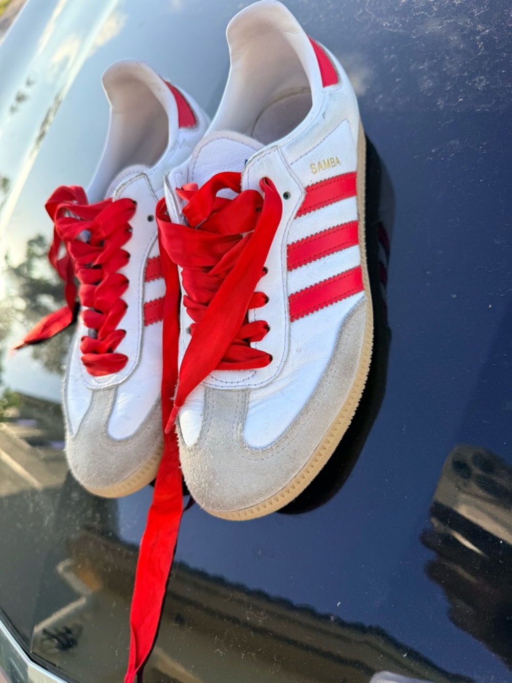 adidas White Low-Top Sneakers with Gray Accents